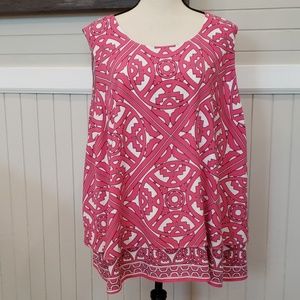 Crown & Ivy flowy tank double layered